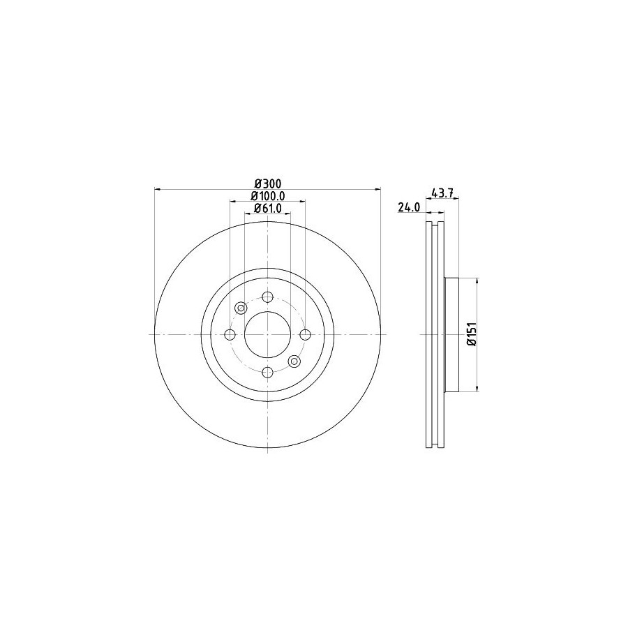 Hella Disque De Frein 8Dd355128551 Renault