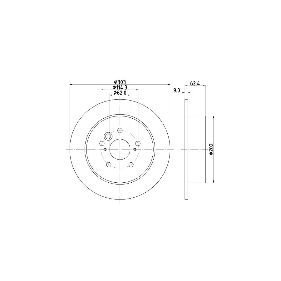 Hella Disque De Frein 8Dd 355 118-721 - Image 3