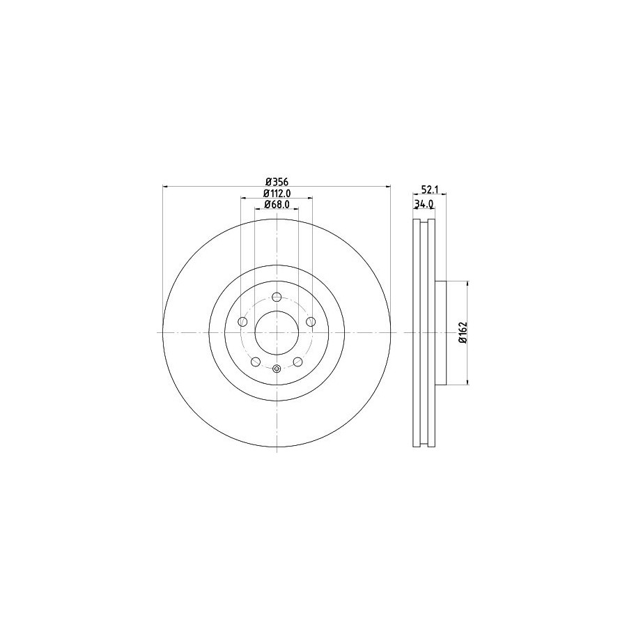 Hella Disque De Frein 8Dd 355 129-371 - Image 4