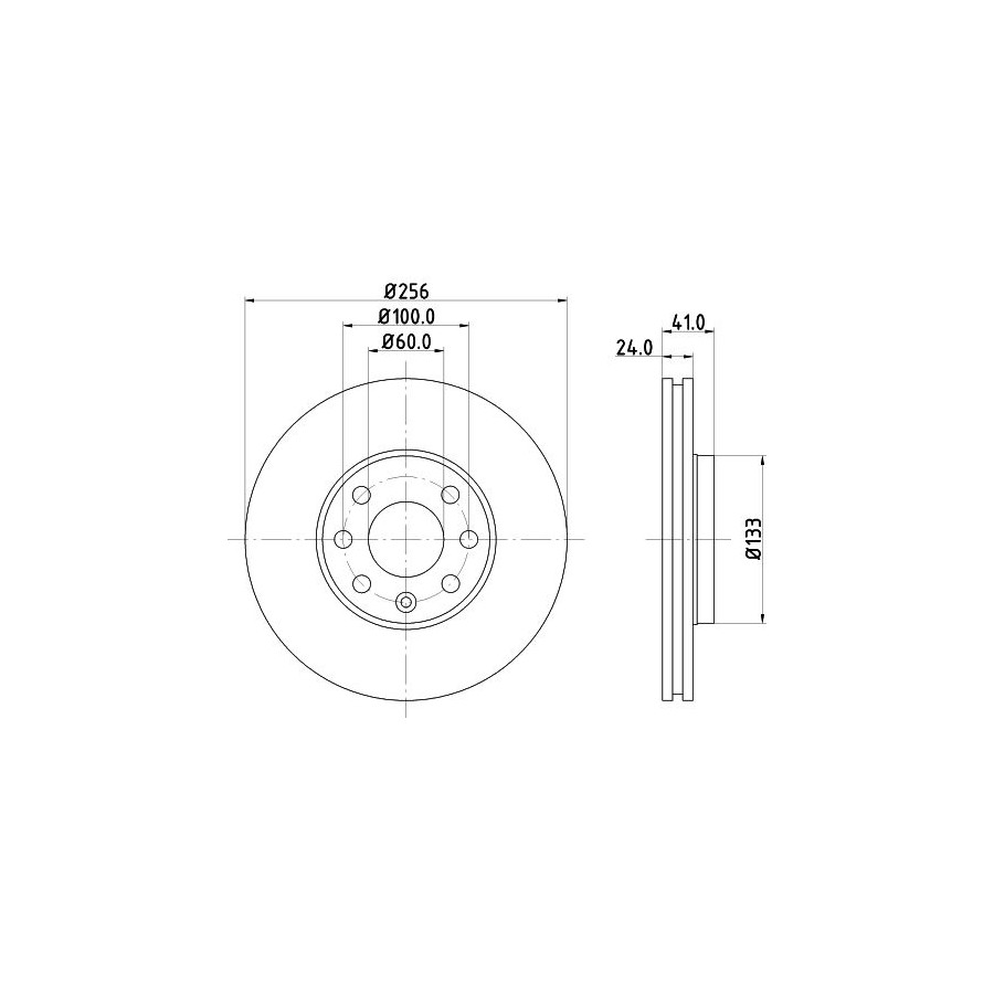 Hella Disque De Frein 8Dd 355 127-371 - Image 3