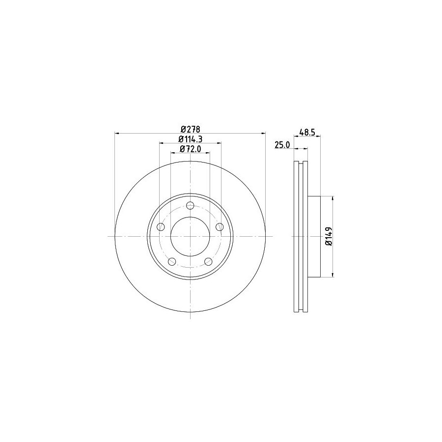 Hella Pagid Disque De Frein 8Dd 355 128-231 - Image 3