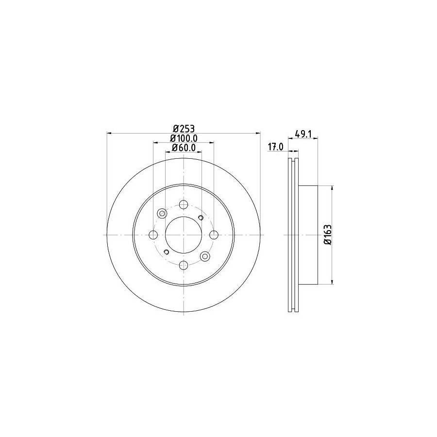 Hella Disque De Frein 8Dd355111591 Opel;Subaru;Suzuki;Vauxhall