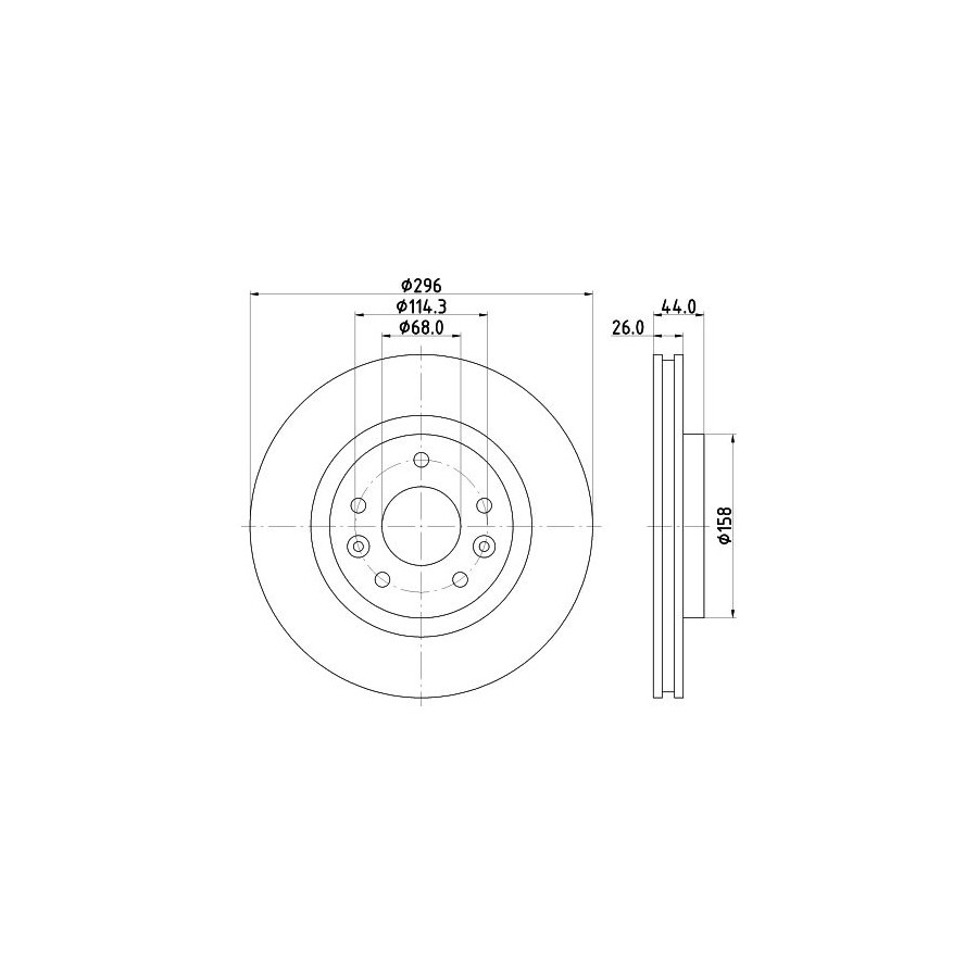 Hella Disque De Frein 8Dd 355 122-791 - Image 4