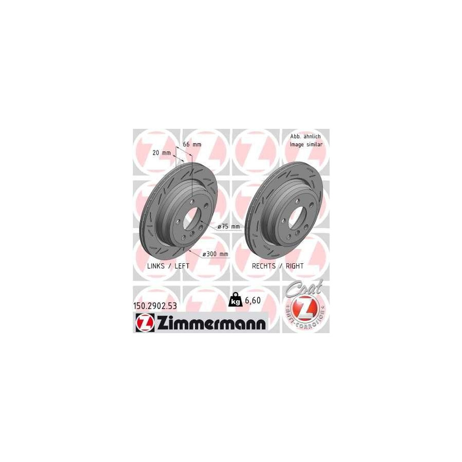 Zimmermann Disque De Frein 150.2902.53 Bmw