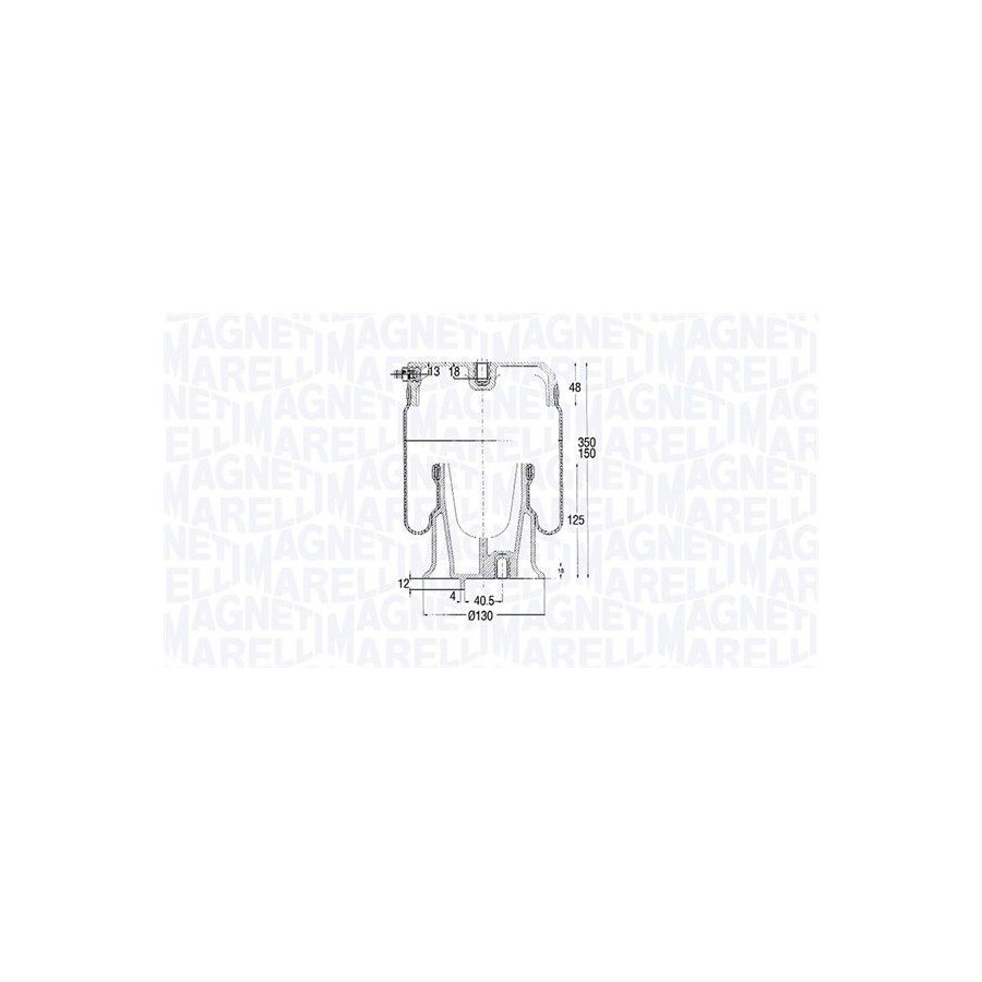 Magneti Marelli Soufflets À Ressort, Suspension Pneumatique 204241Cfg Iveco
