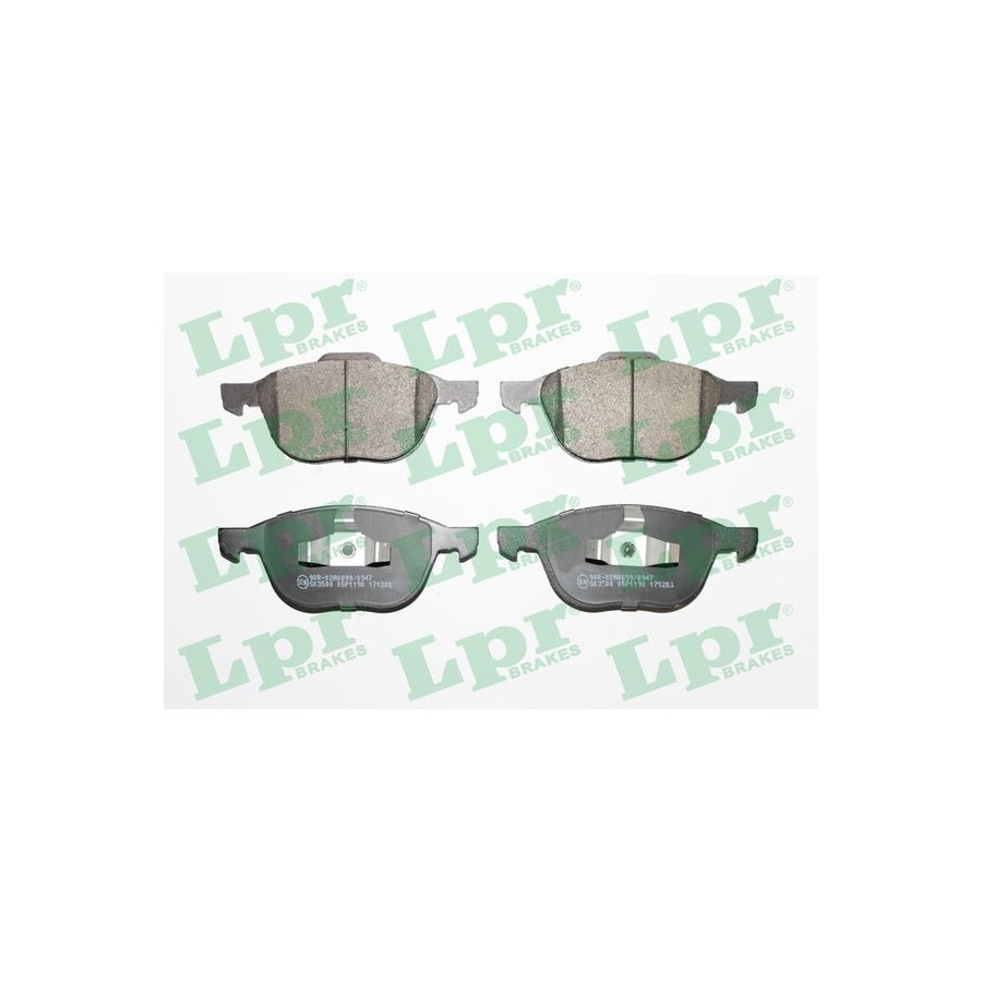Lpr Kit De Plaquettes De Frein, Frein À Disque 05P1190 05P1190 Ford;Mazda;Volvo
