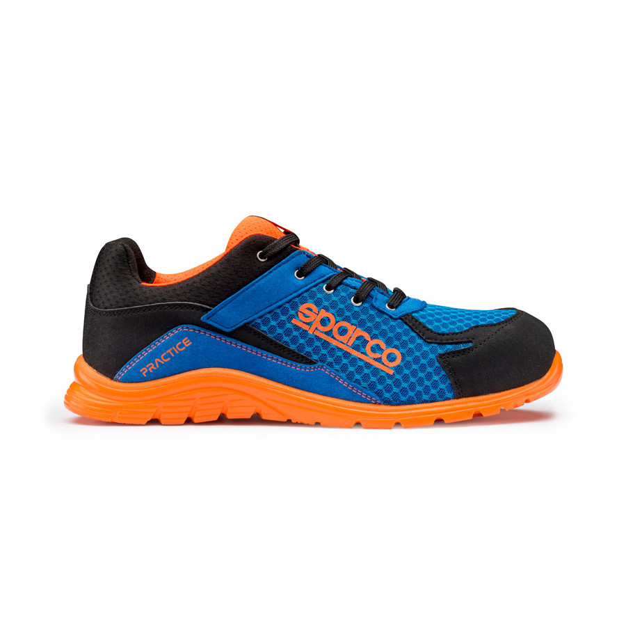 Chaussures de travail légères Sparco Practice S1P Niki Bleu/Orange Taille 36