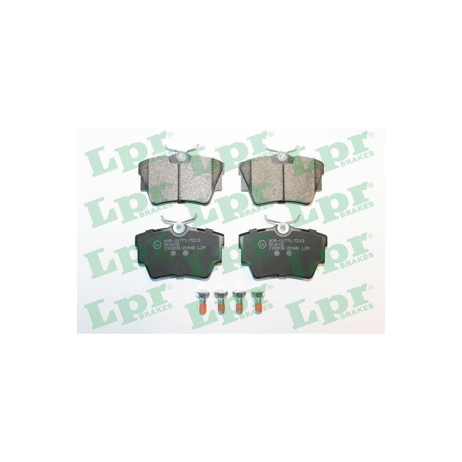 Lpr Kit De Plaquettes De Frein, Frein À Disque 05P946 05P946 Fiat;Nissan;Opel;Renault;Vauxhall