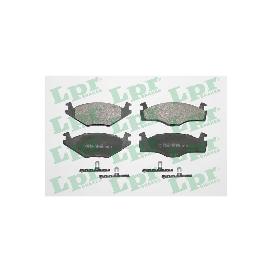 Lpr Kit De Plaquettes De Frein, Frein À Disque 05P591 05P591 Seat;Volkswagen