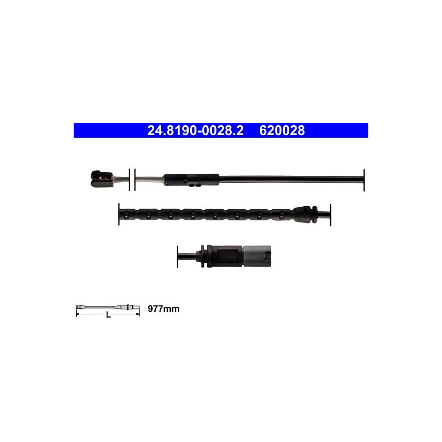 ATE 24.8190-0028.2 Témoin d'usure de plaquette de frein pour BMW X5 X6 - Image 5