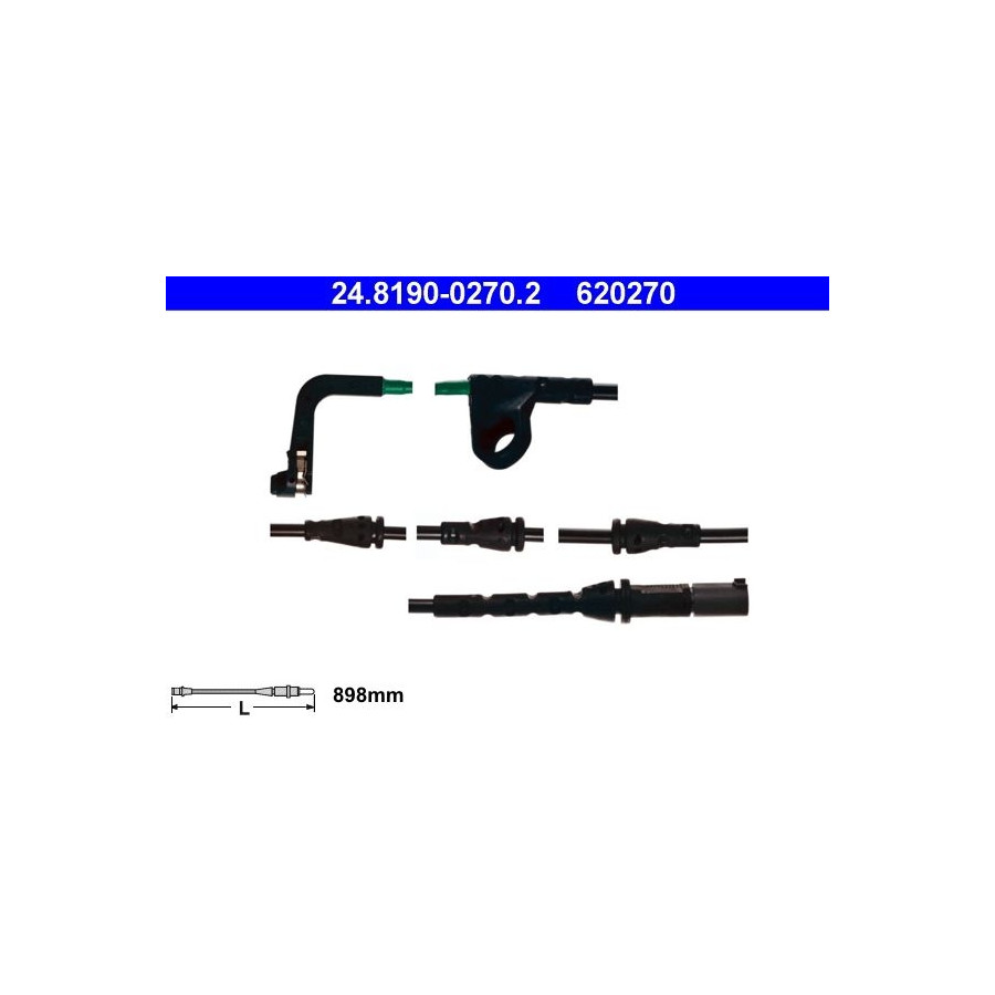 ATE 24.8190-0270.2 Témoin d'usure de plaquette de frein pour BMW X6 X5 - Image 3