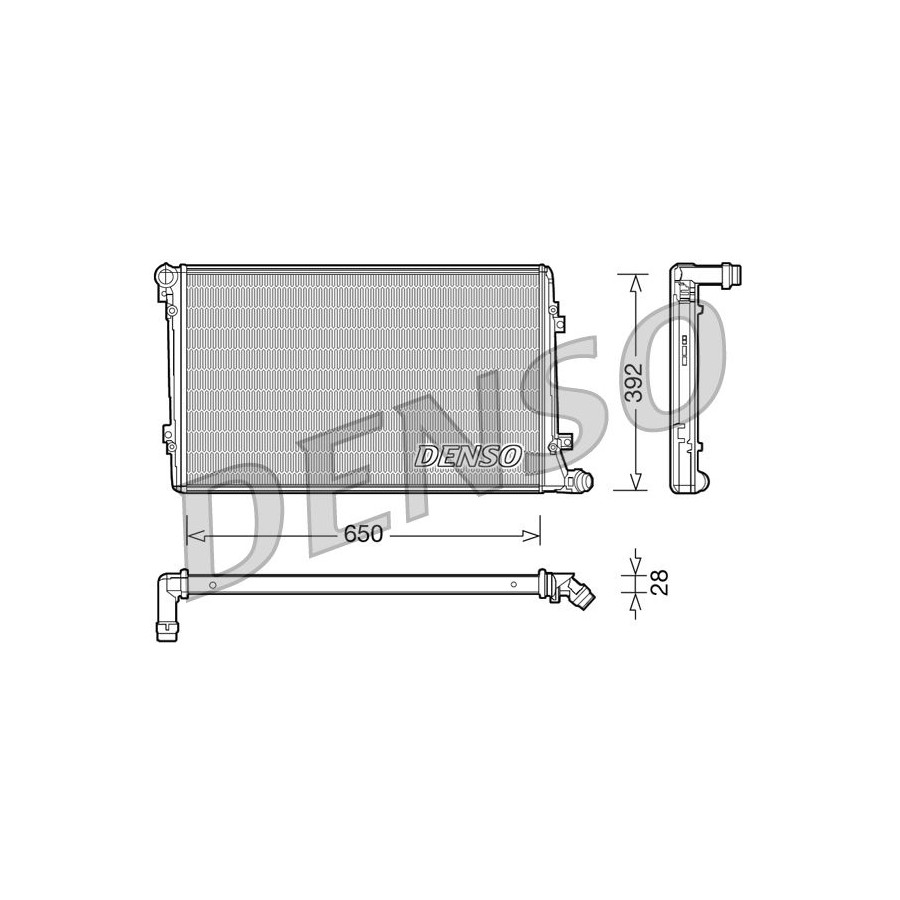 Denso Radiateur, Refroidissement Moteur Drm32019 - Image 2