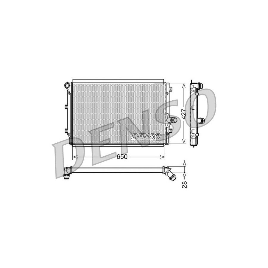 DENSO Radiateur, refroidissement du moteur  DRM32017