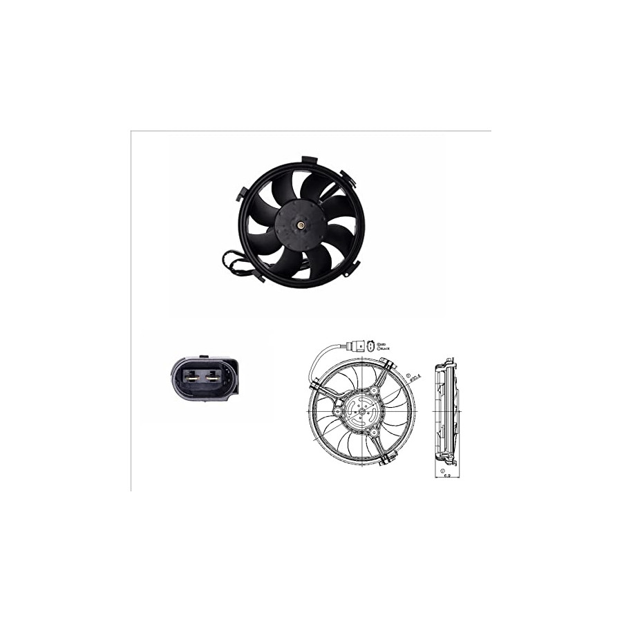 NRF Ventilateur de refroidissement du moteur  B.V. 47406