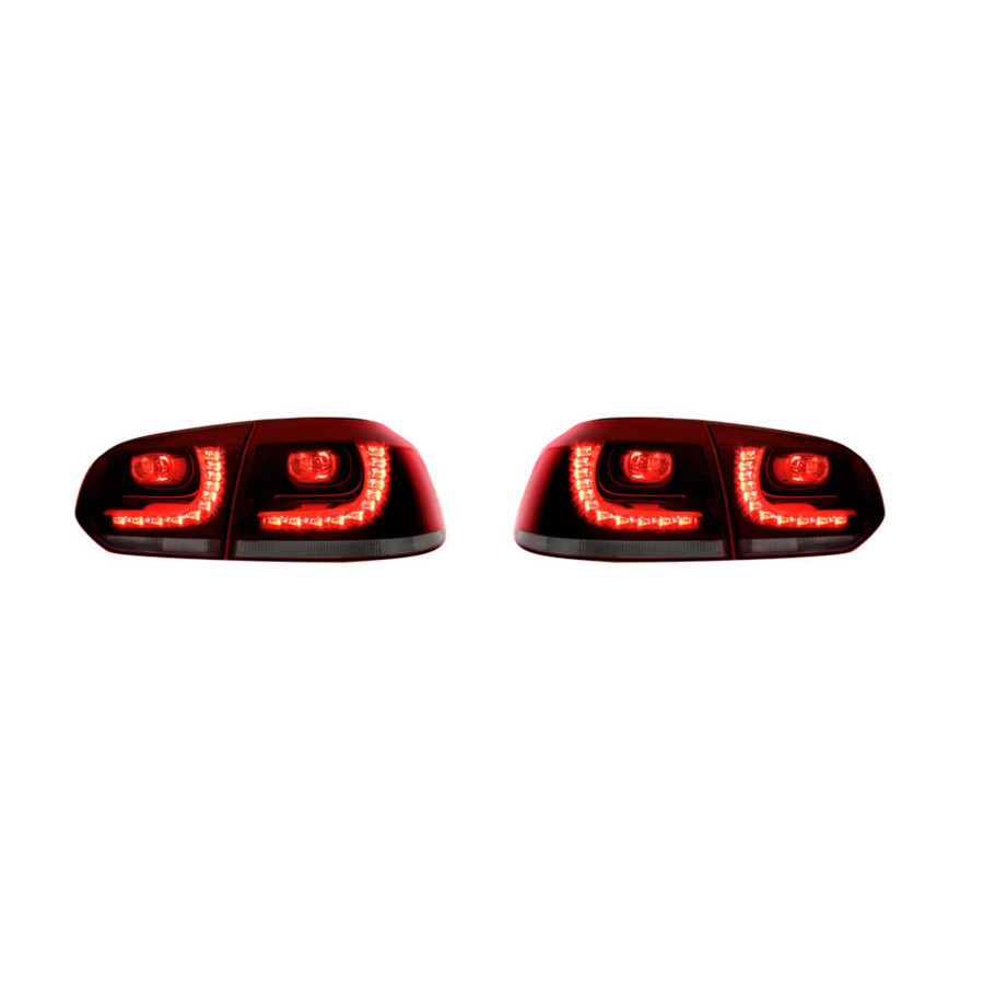 Kit feux arrière LED R-Look adaptables sur Volkswagen Golf VI 2008-2012 sans variante - Rouge / Fumée 441-19B3F4LD-AE AutoStyle
