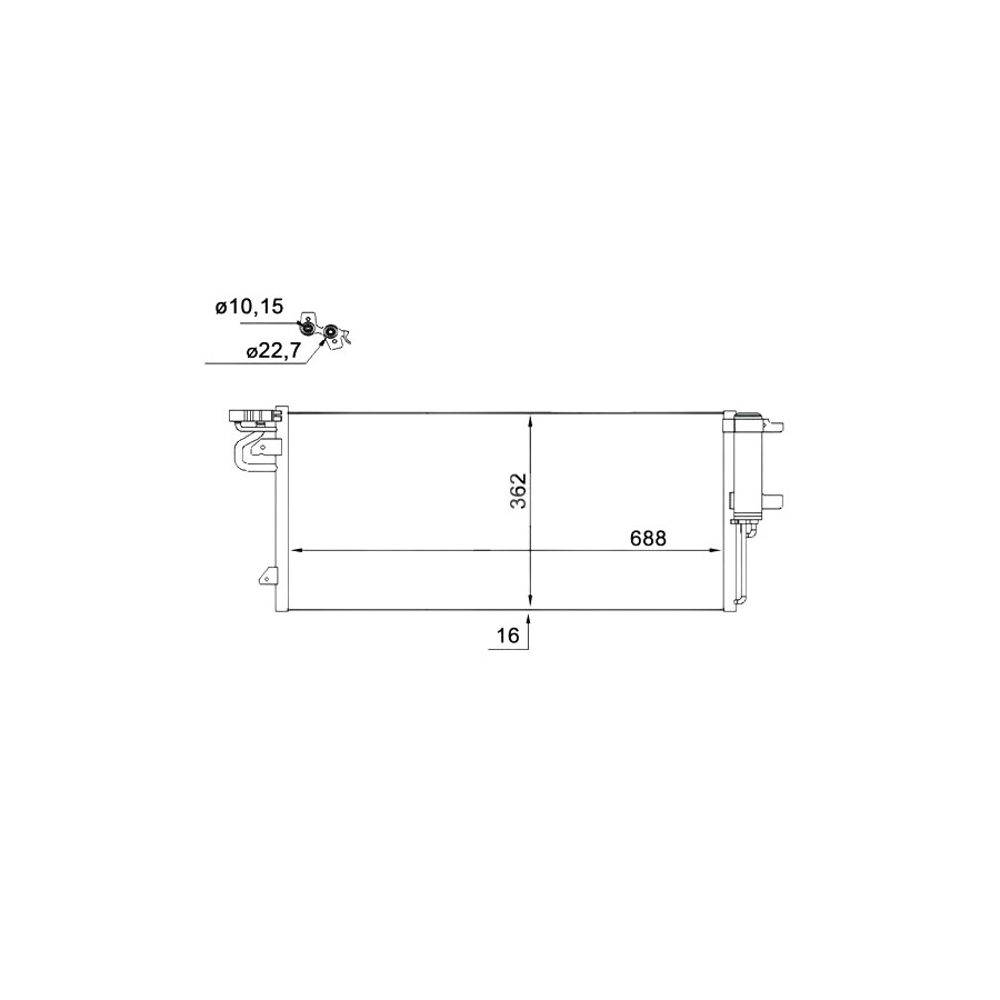 Mahle Original Condenseur, Climatisation Ac 103 000S - Image 2