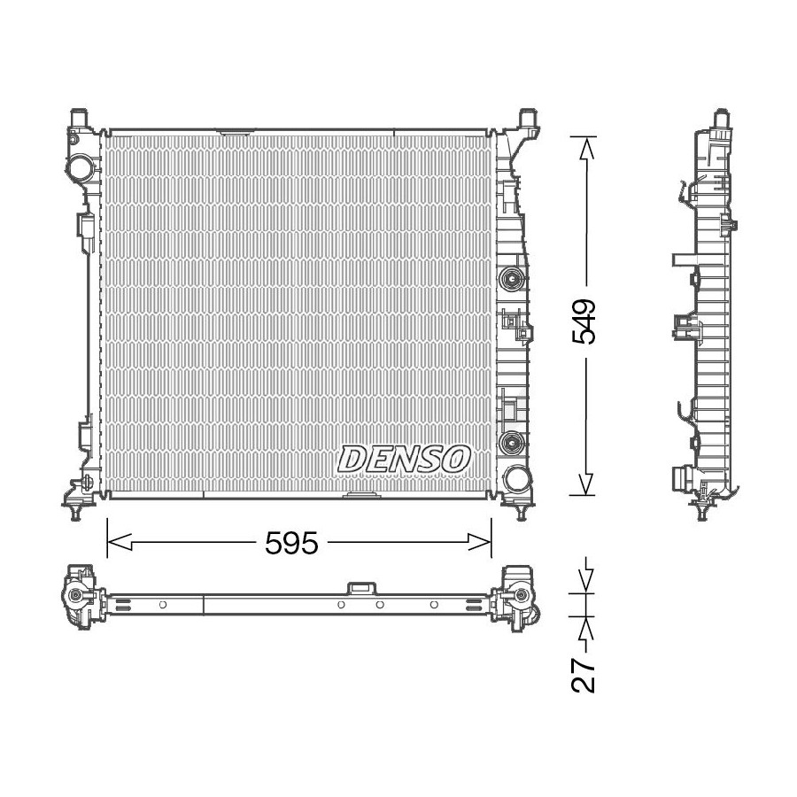 Denso Radiateur, Refroidissement Moteur Drm17055 - Image 3