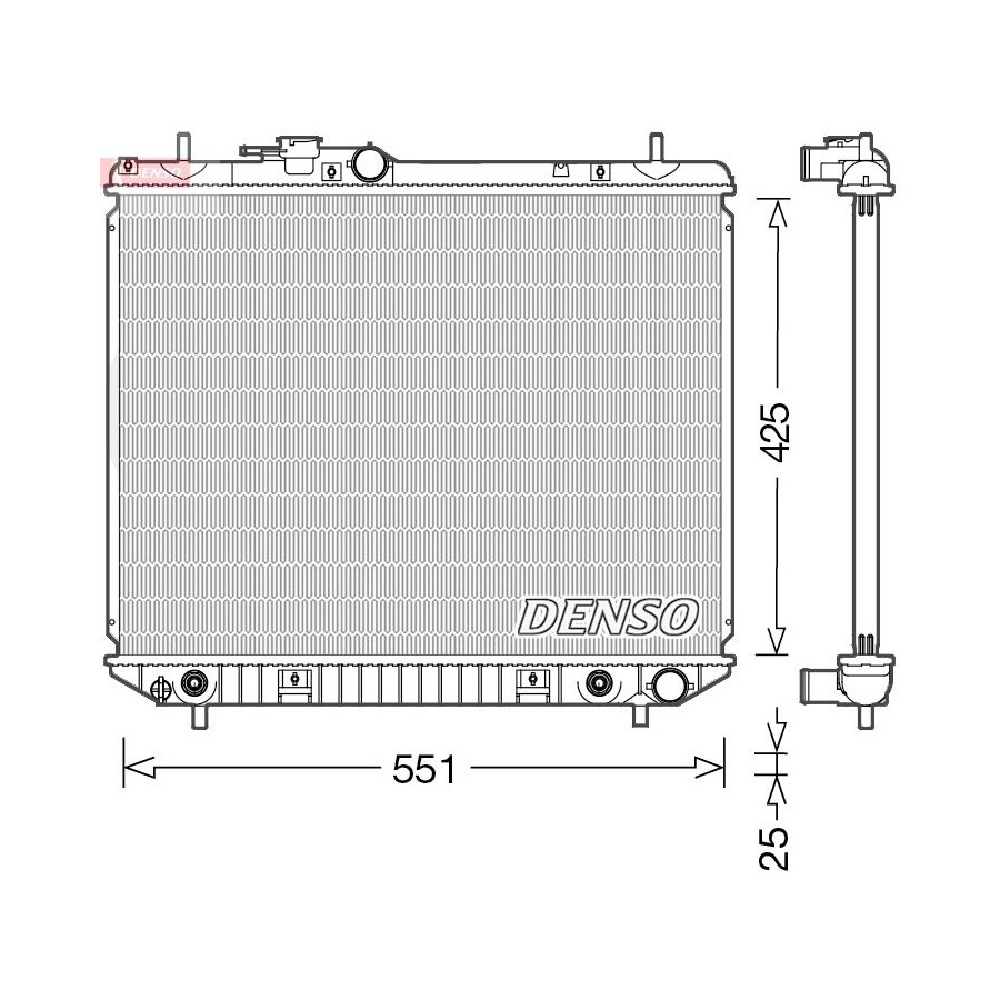 Denso Radiateur, Refroidissement Moteur Drm35005 - Image 2