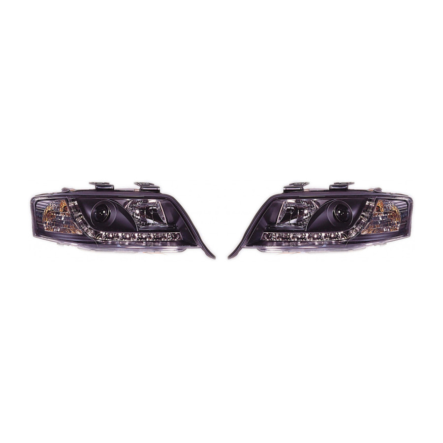 Set phares DRL-Look adapté pour Audi A6 4B 1997-2000 - Noir