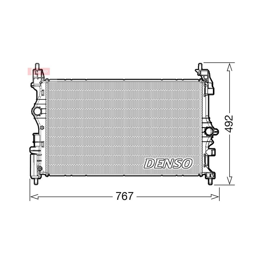 Radiateur d'eau DRM20019 DENSO pour OPEL CORSA E - Image 3