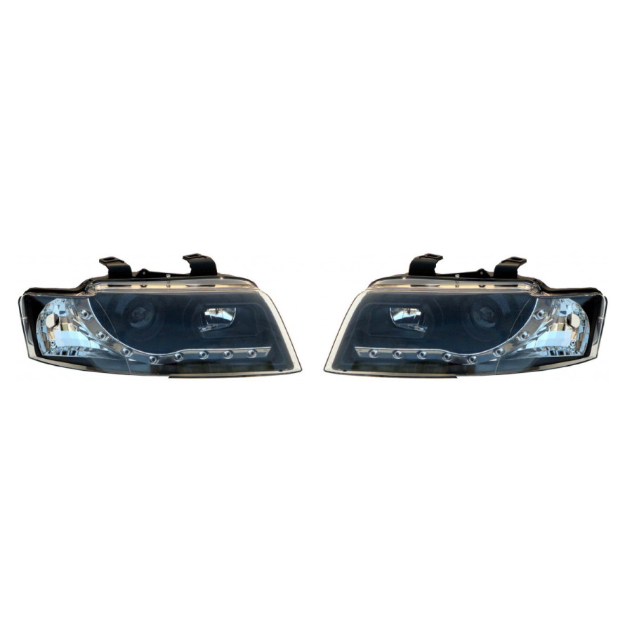 Set phares DRL-Look pour Audi A4 8E/B6 2001-2004 - Noir