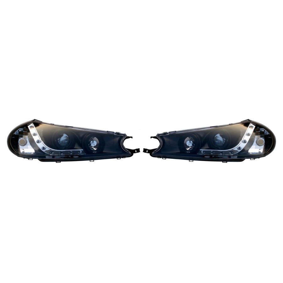 Set phares DRL-Look adapté pour Ford Mondeo 1996-2000 - Noir