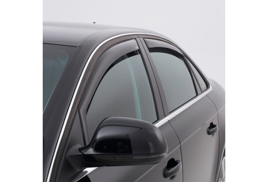 Déflecteurs Latéraux ClimAir Noir Pour Nissan Micra K14 5 Portes 2017 - Verre Acrylique, Anti-Pluie & Vent