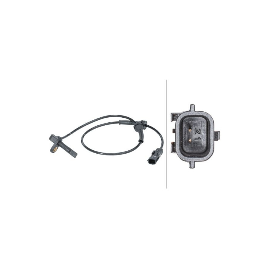 Hella Capteur De Vitesse De Roue 6Pu 6Pu012679911 Nissan;Opel;Renault;Vauxhall