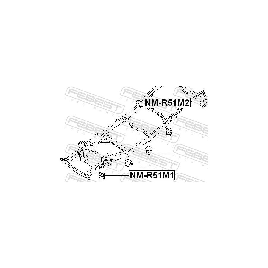 Febest Suspension, Corps De L'essieu Nm-R51m2 - Image 4