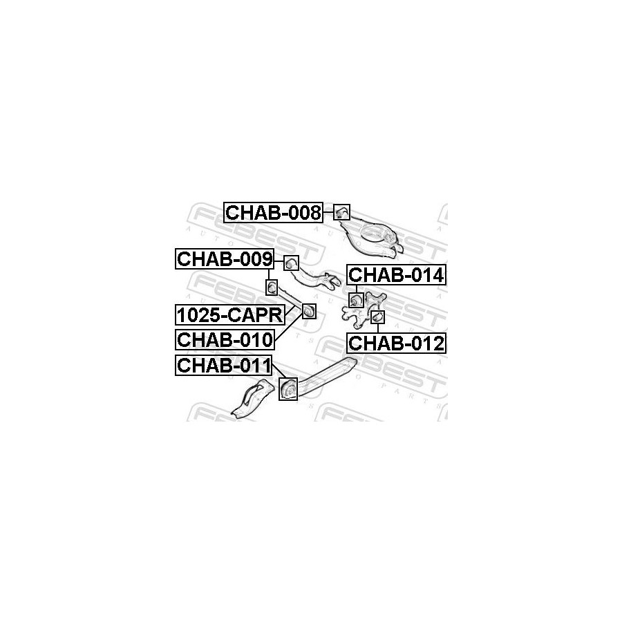 Febest Suspension, Bras De Liaison Chab-011 - Image 3