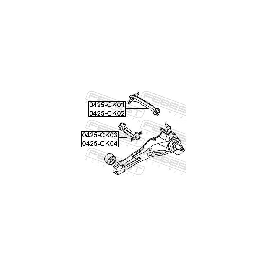 Febest Bras De Liaison, Suspension De Roue 0425Ck03 Mitsubishi