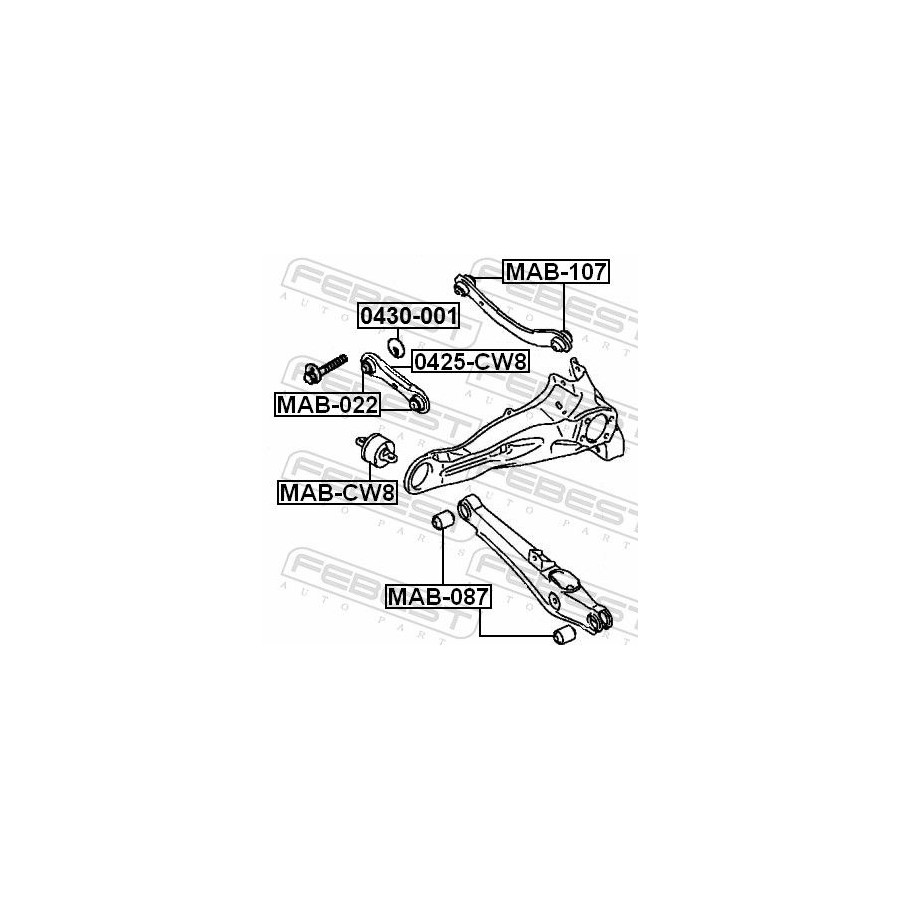 Febest Triangle De Suspension 0425Cw8 Citroen;Mitsubishi;Peugeot
