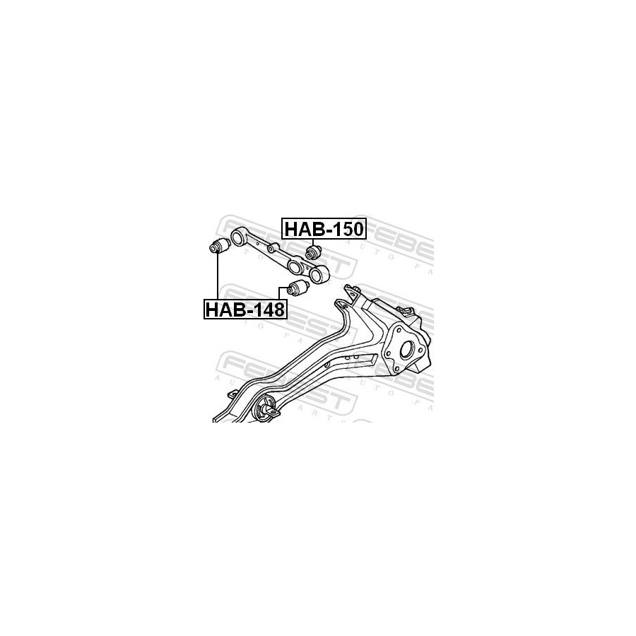 Febest Suspension, Bras De Liaison Hab148 Honda