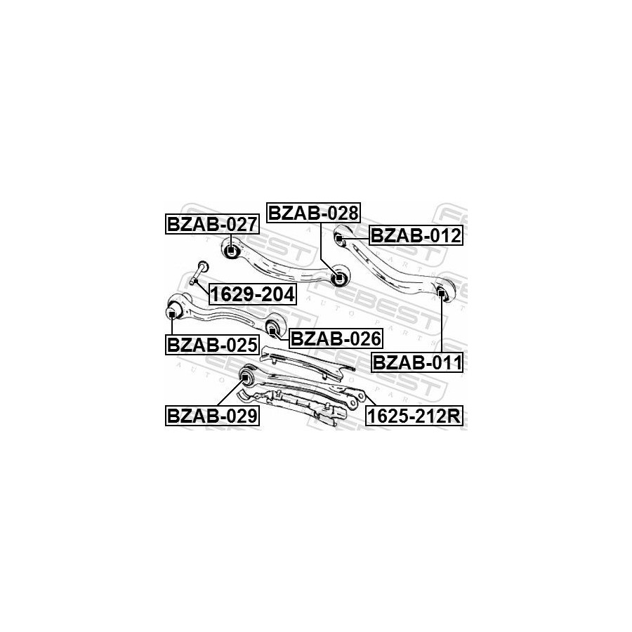Febest Suspension, Bras De Liaison Bzab026 Chrysler;Dodge;Mercedes-Benz