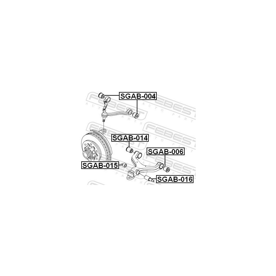 Febest Suspension, Bras De Liaison Sgab015 Ssangyong
