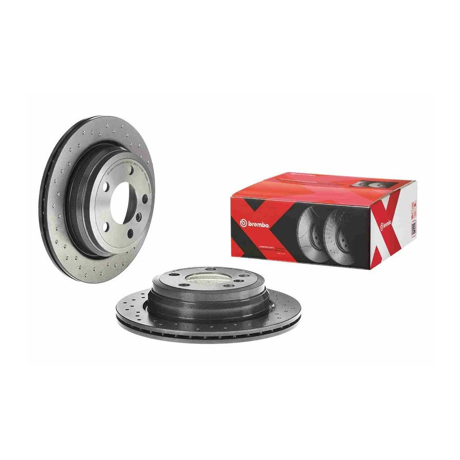 Disque de frein perforé/ventilé de l'intérieur 09.B338.1X BREMBO pour BMW 3 - Image 6