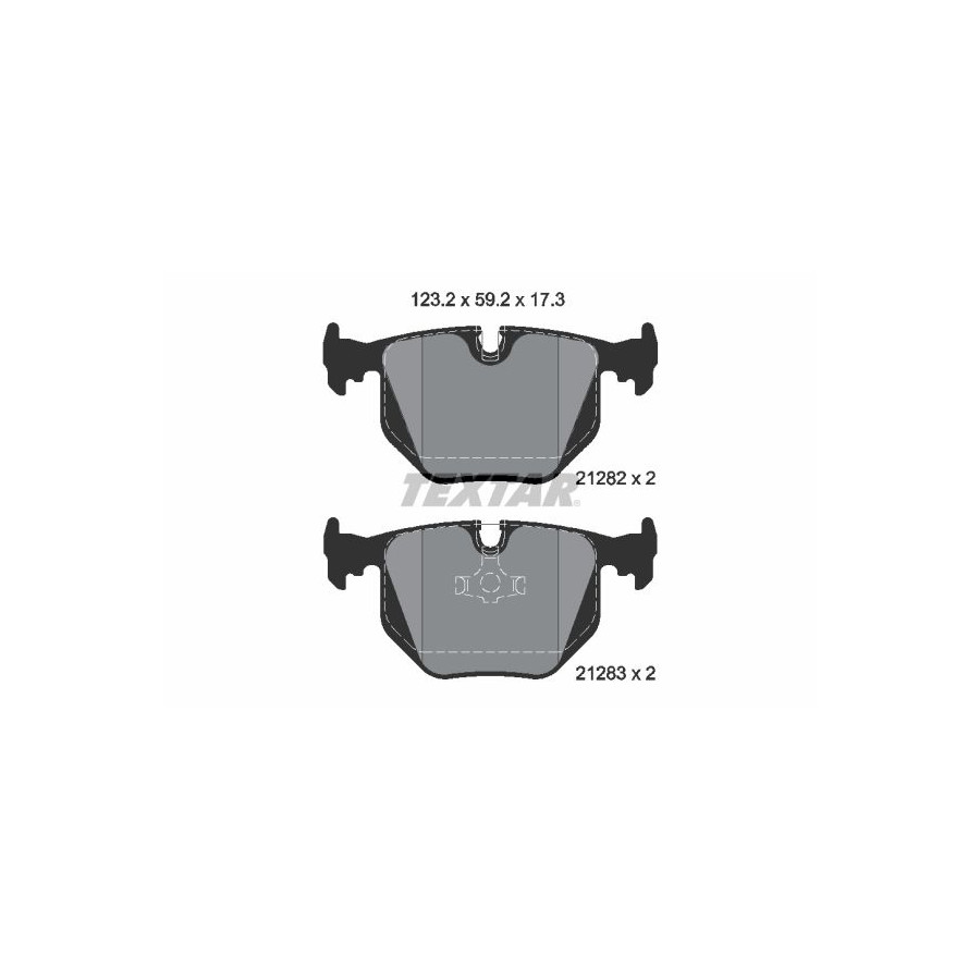 Textar Jeu De Plaquettes De Frein, Frein À Disque 2128201 2128201 Bmw;Maserati;Wiesmann