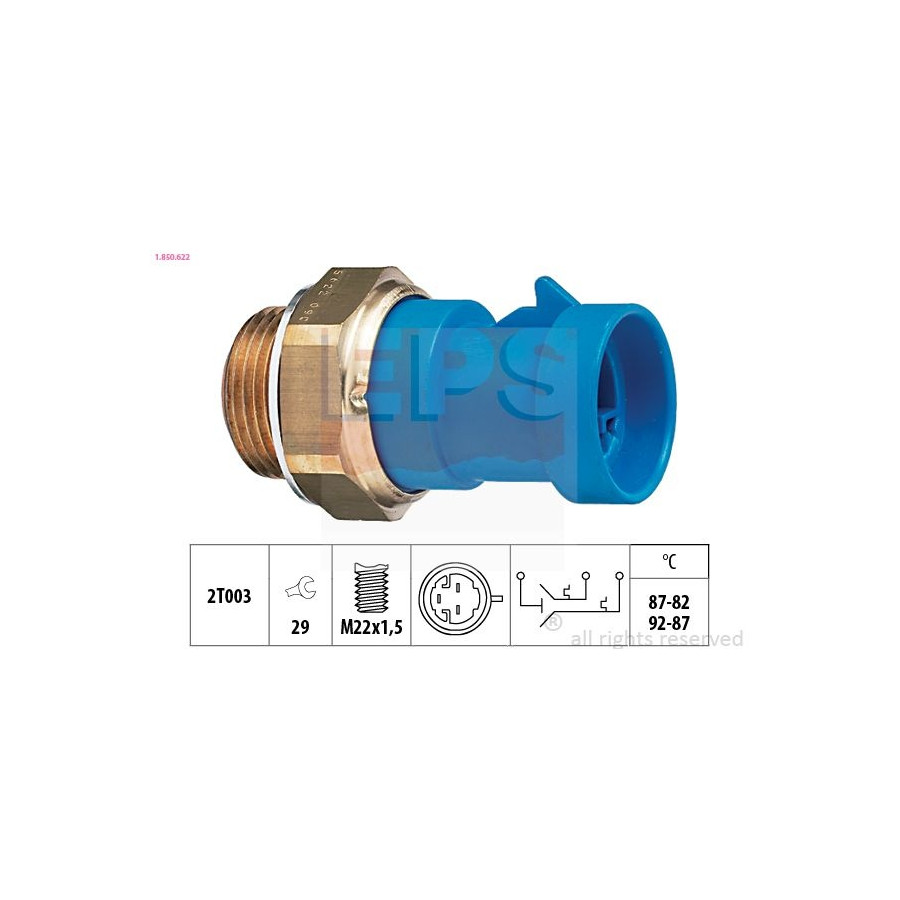 Eps Facet Interrupteur De Température, Ventilateur De Radiateur Made In Italy - Oe Equivalent 1..622 1..622 Alfa Romeo;Fiat;Lancia