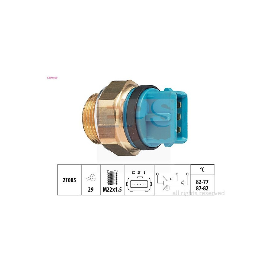 Eps Facet Interrupteur De Température, Ventilateur De Radiateur Made In Italy - Oe Equivalent 1..630 1..630 Citroen;Peugeot