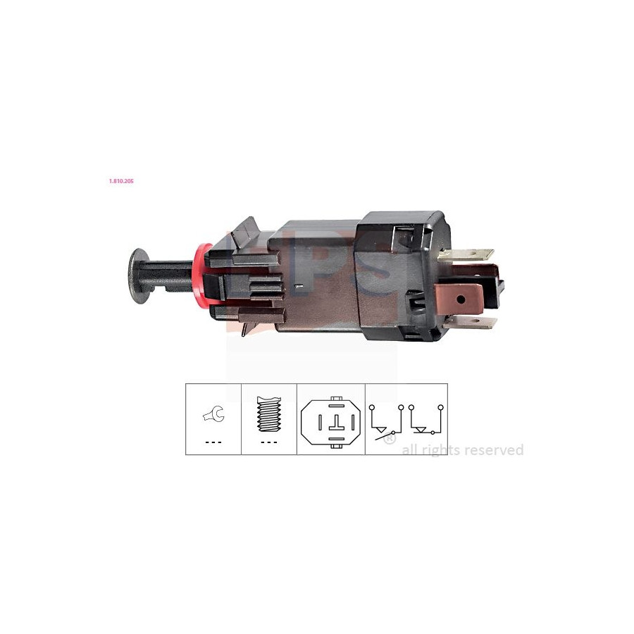Eps Facet Interrupteur Des Feux De Freins Made In Italy - Oe Equivalent 1.810.205 1.810.205 Opel;Subaru;Suzuki;Vauxhall