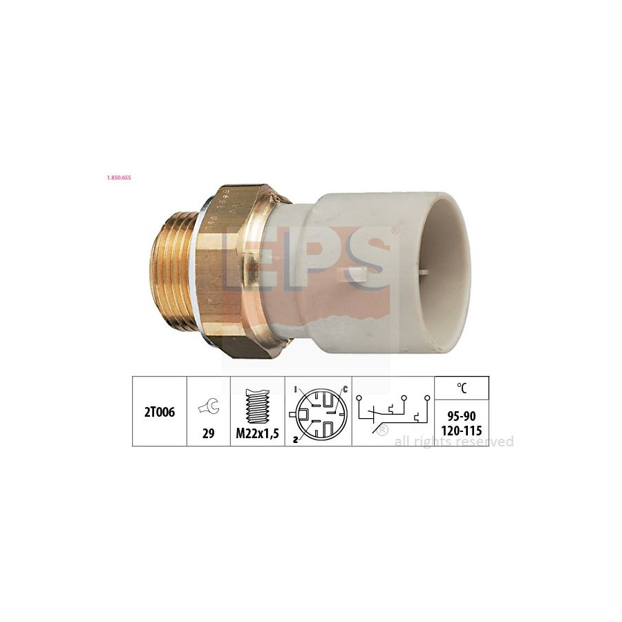 Eps Facet Interrupteur De Température, Ventilateur De Radiateur Made In Italy - Oe Equivalent 1..655 1..655 Opel;Vauxhall