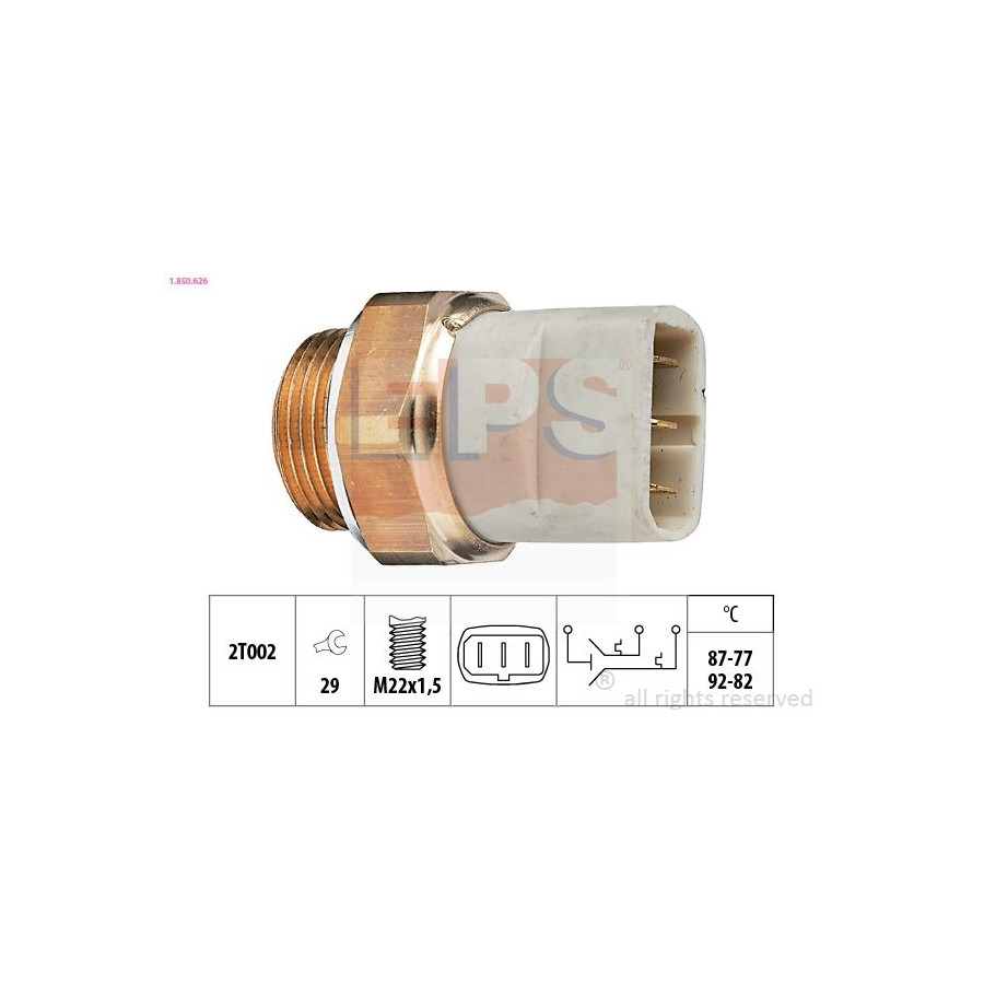 Eps Facet Interrupteur De Température, Ventilateur De Radiateur Made In Italy - Oe Equivalent 1..626 1..626 Audi;Volkswagen
