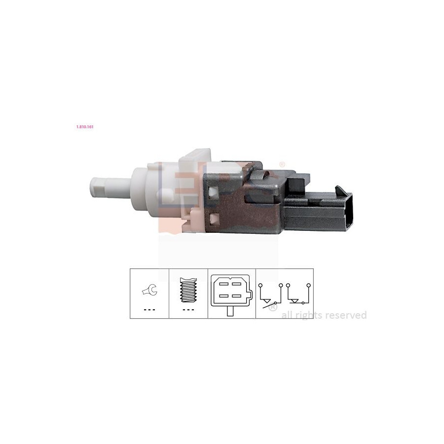 Interrupteur Lumière Frein 1.810.161 EPS pour Abarth Fiat Lancia Citroën Peugeot - Image 4