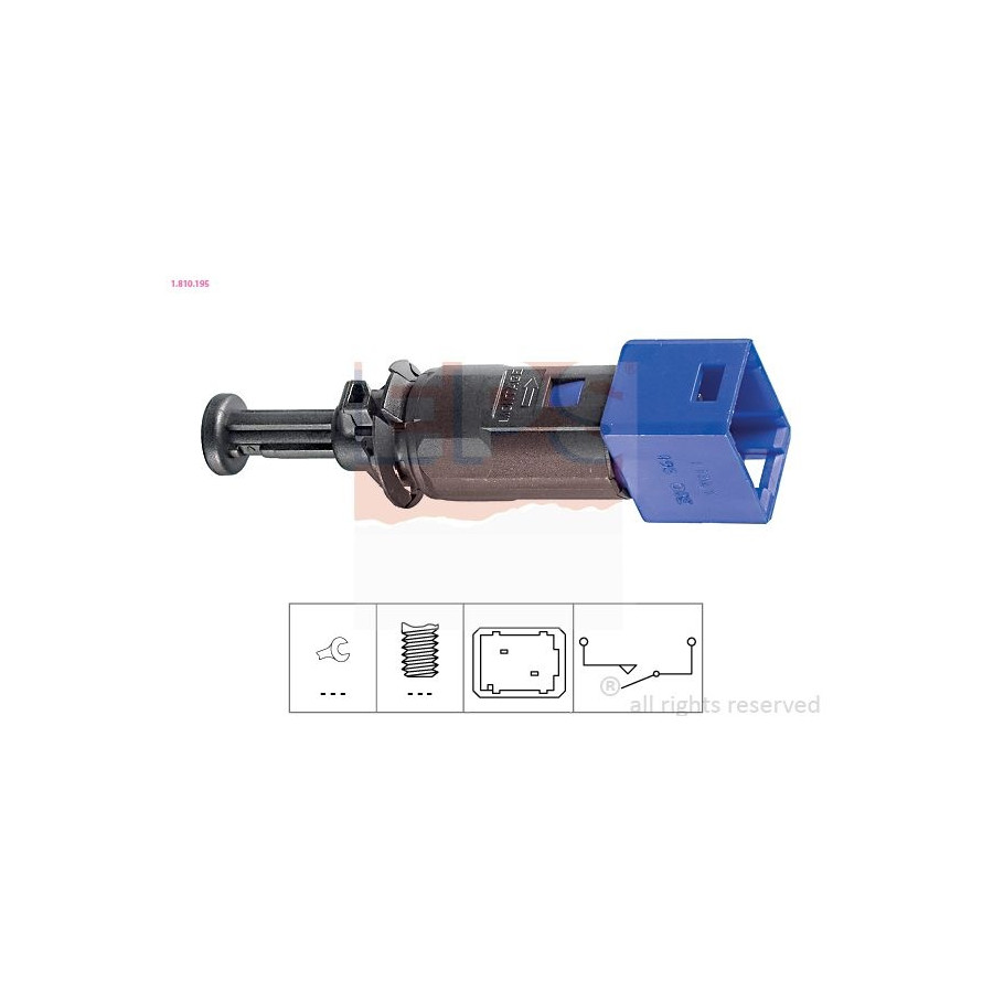 Eps Facet Interrupteur Des Feux De Freins Made In Italy - Oe Equivalent 1.810.195 1.810.195 Nissan;Renault