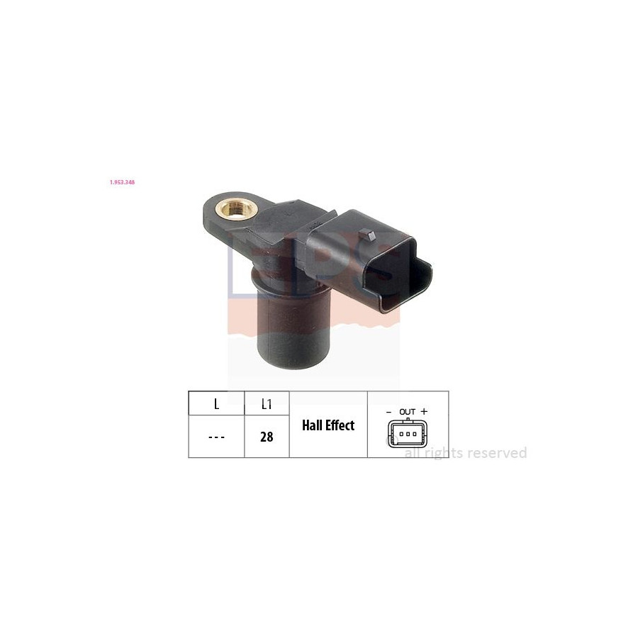 Sensor, kamaxelposition Made in Italy - OE Equivalent 1.953.348 EPS Facet