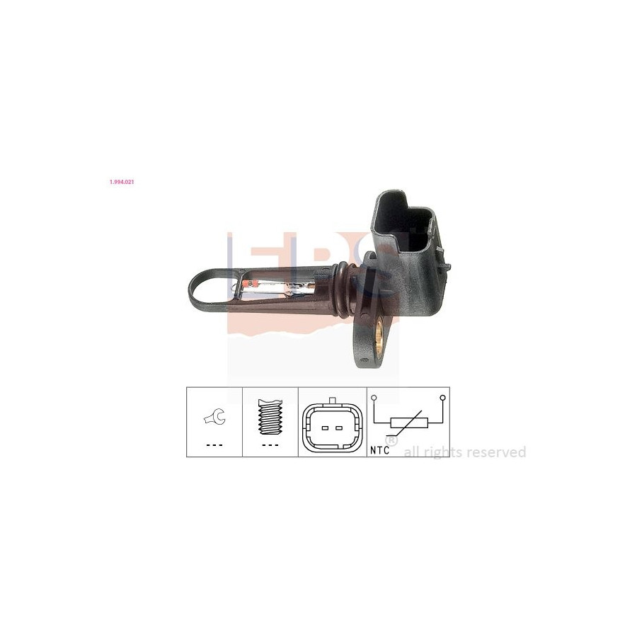 Sensor, insugslufttemperatur Made in Italy - OE Equivalent 1.994.021 EPS Facet