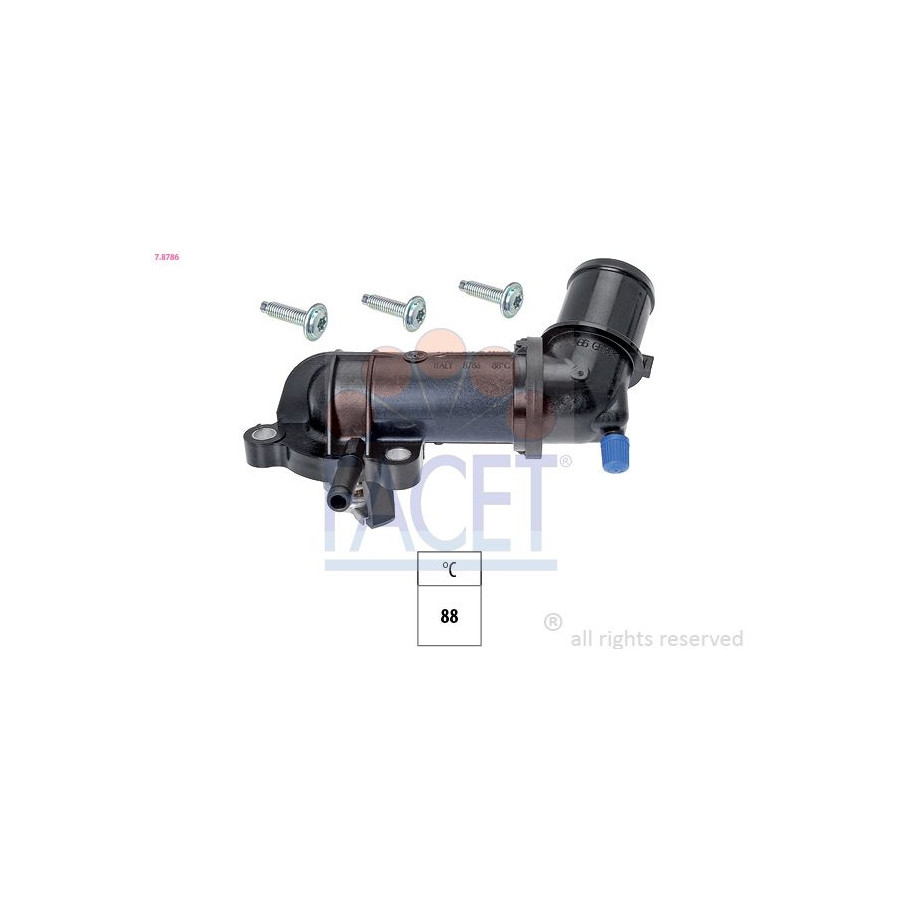 Facet Thermostat, Liqiuide De Refroidissement Made In Italy - Oe Equivalent 7.8786 7.8786 Alfa Romeo;Chevrolet;Fiat;Opel;Suzuki;Vauxhall