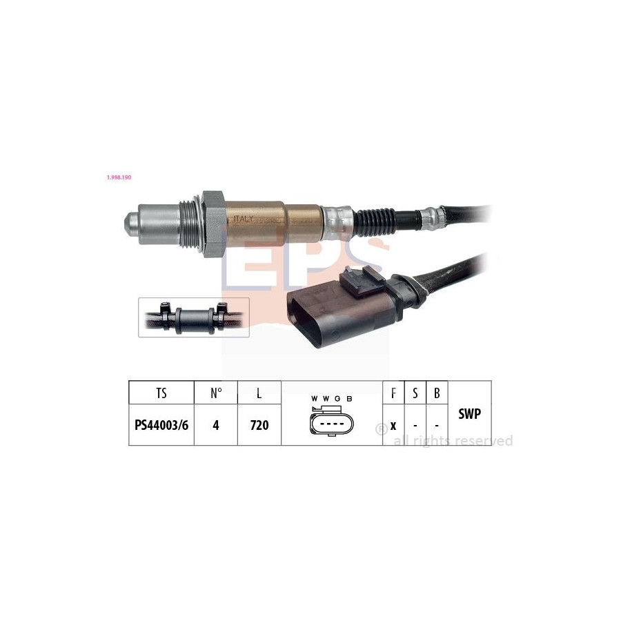 Eps Sonde Lambda 1.998.190 - Image 3