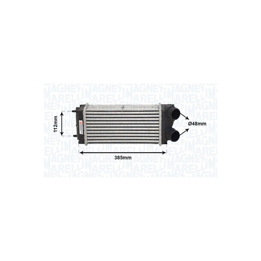 Magneti Marelli Intercooler, Refroidisseur D'air De Suralimentation Mst509 Citroen;Peugeot