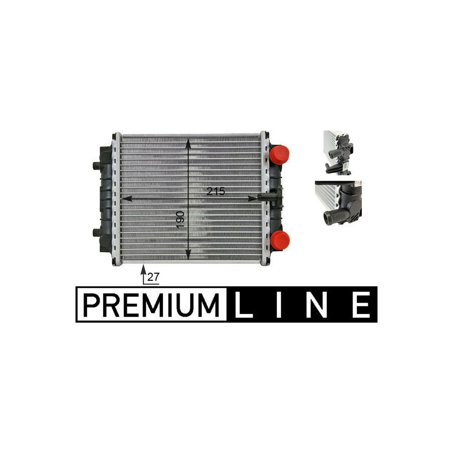 Radiateur Moteur Ailettes Soudées 297 Mm - 208 Mm MAHLE Pour Par Exemple VW GOLF - Image 4